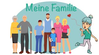 Meine Familie  Die Familie  Deutsch lernen  German Family  Almanca Aile [upl. by Inerney315]