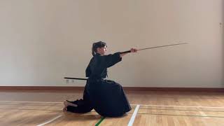 Iaido kata 17 minus 3 [upl. by Ynnaf]