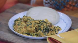 Cultural Video Series Nigeria  How to Make Egusi Soup and Fufu Pounded Yam [upl. by Blount]