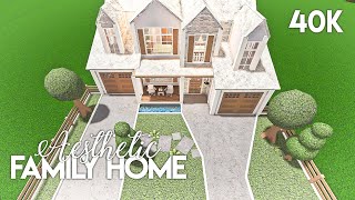 Aesthetic Family House  Bloxburg Build [upl. by Nicolella]