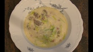 Zubereitung Käsesuppe mit Hackfleisch und Lauch [upl. by Caiaphas]