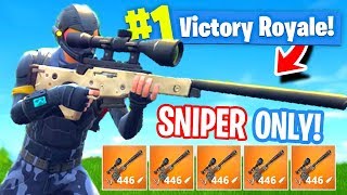 NEW Sniper ONLY Mode In Fortnite Battle Royale [upl. by Kentigerma]