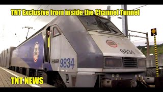 TNT Exclusive from inside the Channel Tunnel [upl. by Sherilyn]