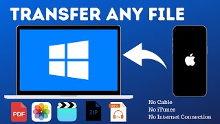 How to Transfer ANY File Between iPhone and Windows PC  No Cable or Internet [upl. by Llyrrad]