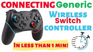 NINTENDO SWITCH How to connect a wireless controller IN LESS THAN 60 SECONDS [upl. by Thapa]