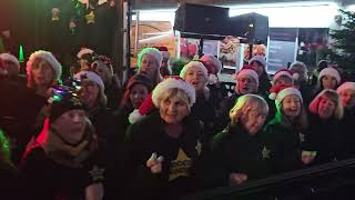 WHAT CHRISTMAS MEANS TO ME Rock Choir at Birkdale Lights Switch On 1st December 2024 [upl. by Sheets]