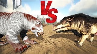 Daeodon vs Thylacoleo  Ark Battle [upl. by Mirna]