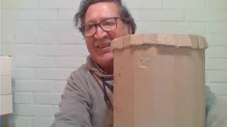 COMO HACER UN TAMBOR CON CAJAS DE CARTON Y BOLSA DE PLASTICO [upl. by Nika]