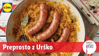 Preprosto z Urško Praženo kislo zelje s klobaso [upl. by Suryt847]