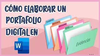 💻📂COMO HACER UN PORTAFOLIO DIGITAL EN WORD SUPER FÁCIL [upl. by Orazal501]