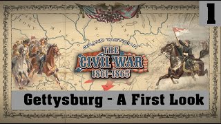 Grand Tactician The Civil War – The Battle of Gettysburg – A First Look – Part 1 [upl. by Nacnud]