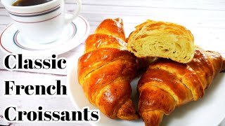 Classic Croissant Recipe  French Croissant Recipe  How To Make Croissants  Bake and Toss [upl. by Rolyat]