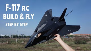 How to build F117 Nighthawk rc airplane  Step By Step│SDiY [upl. by Ethben]