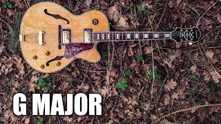 G Major Backing Track Acoustic Guitar  Winter Leaves [upl. by Nahsed]