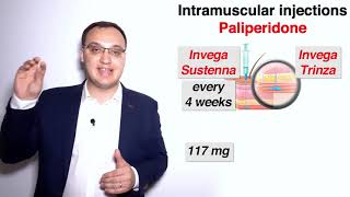 Schizophrenia  Intramuscular injections  Paliperidone [upl. by Odarbil567]