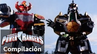 Power Rangers en Español  Super momentos de transformaciones [upl. by Enitsirt]