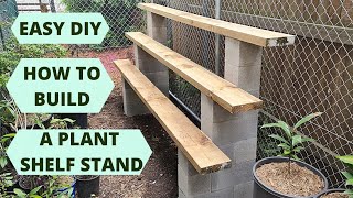 DIY How to build a simple Plant Stand  Plant Shelf [upl. by Loralee]