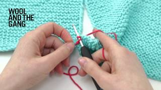 How to Knit Crochet Seam [upl. by Econah]