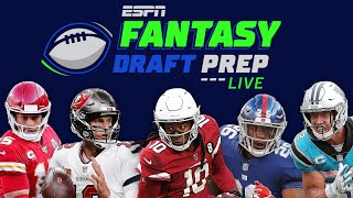 The 2021 ESPN Fantasy Football Draft  Fantasy Draft Prep Live [upl. by Oicnecserc]