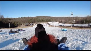 We Went Snowtubing At Camelback Mountain  Poconos PA [upl. by Etteragram]