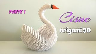 CISNE ORIGAMI 3DPRIMERA PARTEpaso a paso [upl. by Clo108]