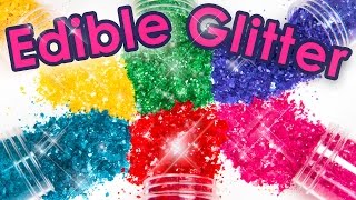 How to Make Edible Glitter 3 Different Ways Cake Decorating DIY [upl. by Arodnap120]