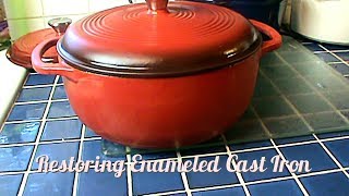 Restoring Enameled Cast Iron [upl. by Nhguaval]