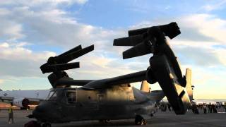 V22 Osprey folding up [upl. by Eileen]