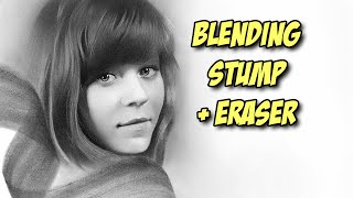 How to draw using graphite powder blending stump amp eraser [upl. by Kato87]