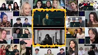 Agust D  대취타 Daechwita MV  reaction mashup [upl. by Nauhs]