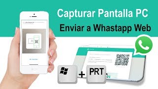 Como capturar pantalla del PC y enviar a WhastApp [upl. by Jaquith213]