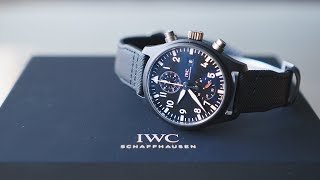 Unboxing amp Thoughts IWC PILOTS WATCH CHRONOGRAPH TOP GUN 3890 and Most Epic Intro in Film History [upl. by Ydnew623]