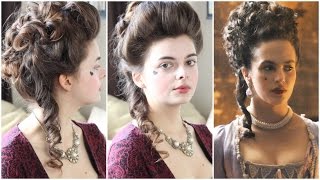 18th Century Hair Tutorial  Hulu Harlots [upl. by Treblih]