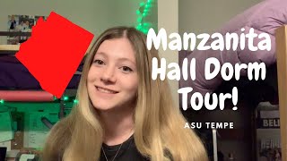 Manzanita Hall Dorm TourASU Tempe [upl. by Solracnauj]