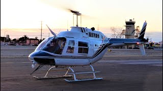 StartUp amp Takeoff Bell 206 JetRanger quotEpic Soundquot Helicopter N870H [upl. by Eliathan]