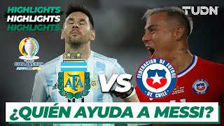 Highlights  Argentina vs Chile  Copa América 2021  Grupo AJ1  TUDN [upl. by Marquardt]