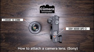 How to Attach and Detach a Lens Sony [upl. by Arimihc]