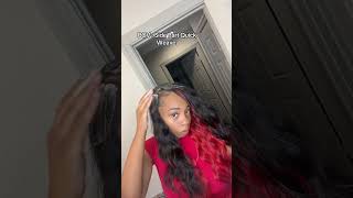 Side part quick weave viralvideo hairstyle hairtutorial hairtransformation quickweave [upl. by Itak]