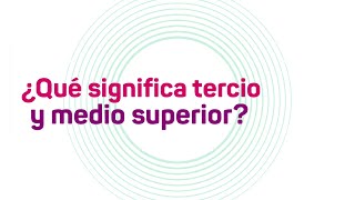 ¿Qué significa tercio y medio superior [upl. by Dickey732]