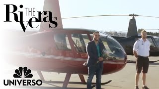 Lorenzo takes Chiquis on a helicopter  The Riveras  Universo [upl. by Irafat]