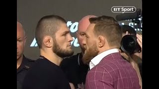 Full UFC 229 press conference Conor McGregor v Khabib Nurmagomedov [upl. by Hluchy]