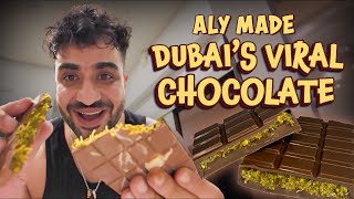 Aly Making Dubais Viral Chocolate  JasLys Vlog [upl. by Per]