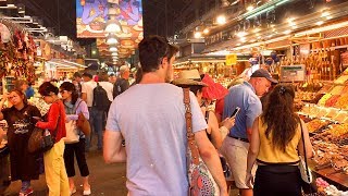 BARCELONA WALK  La Boqueria Famous Indoor Food Market  Spain [upl. by Dlorrej209]