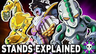 Stands Explained  JoJos Bizarre Adventure [upl. by Ferna569]