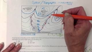 Contour Map  Topographic Map Reading [upl. by Onek]