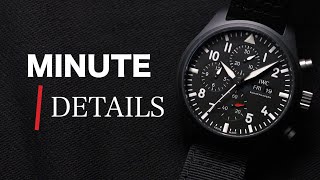 Minute Details IWC Pilots Chronograph Top Gun Ref IW389101  aBlogtoWatch [upl. by Vowel]