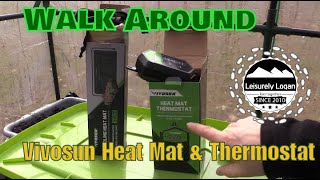 Walk Around Vivosun Heat Mat and Thermostat [upl. by Ydnac525]