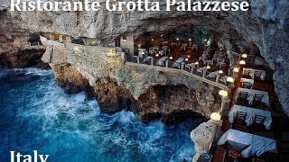 Ristorante Grotta Palazzese  Most romantic restaurant in the world a must see  Italy [upl. by Sidoney382]