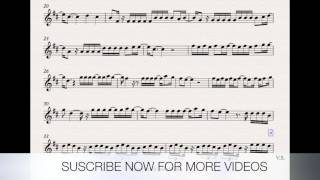 DESPACITO SHEET MUSIC VIOLIN WITH PLAY ALONG [upl. by Niarfe969]