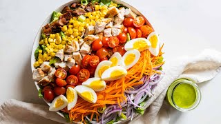 Loaded Chopped Salad  How to make a main dish salad [upl. by Mensch]